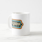 Arcadia 70er Retro Michigan Vintag Kaffeetasse (Vorderseite Links)