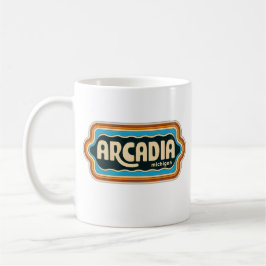 Arcadia 70er Retro Michigan Vintag Kaffeetasse