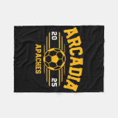 Arcadia Apaches Soccer Byll 2025  Fleecedecke (Vorderseite (Horizontal))