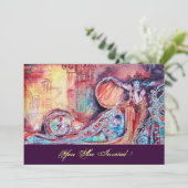 ARCADIA - BUTTERFLY PFLANZE Blue Red Einladung (Stehend Vorderseite)