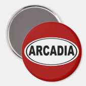 Arcadia California Magnet (Vorderseite/Rückseite)