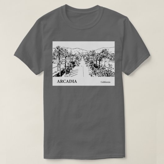 Arcadia California TShirt 2 (Design vorne)