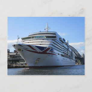 Arcadia Docked at Circular Quay Postcard Postkarte
