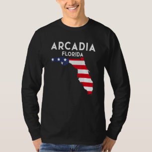 Arcadia Florida USA Bundesstaat Amerika Reise Flor T-Shirt