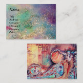 ARCADIA / MAGIC GOLD GLITZERN Blau Grün, Aquamarin Visitenkarte (Vorne/Hinten)