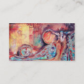 ARCADIA / MAGIC GOLD GLITZERN Blau Grün, Aquamarin Visitenkarte (Rückseite)