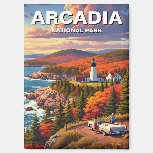 Arcadia-Nationalpark Magnet (Vorderseite)