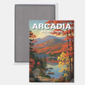 Arcadia-Nationalpark Magnet (Vorderseite/Rückseite)