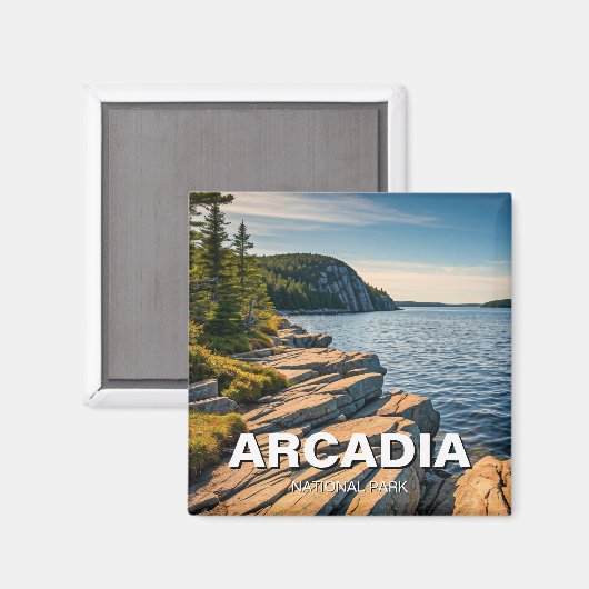Arcadia-Nationalpark Magnet (Vorderseite/Rückseite)
