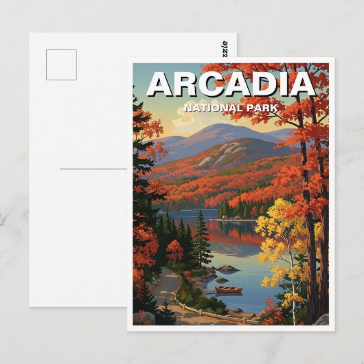 Arcadia-Nationalpark Postkarte (Vorne/Hinten)