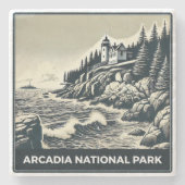 Arcadia-Nationalpark Steinuntersetzer (Vorderseite)
