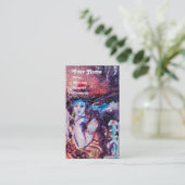 ARCADIA, Red Yellow Blue Silver Abstrakt Visitenkarte (Stehend Vorderseite)