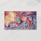 ARCADIA, Red Yellow Blue Silver Abstrakt Visitenkarte (Rückseite)