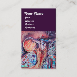 ARCADIA, Rotes Lila Blau Abstrakt Visitenkarte