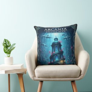 Arcadia Spezies Null Unterwasser-Fantasie-Turm dur Kissen