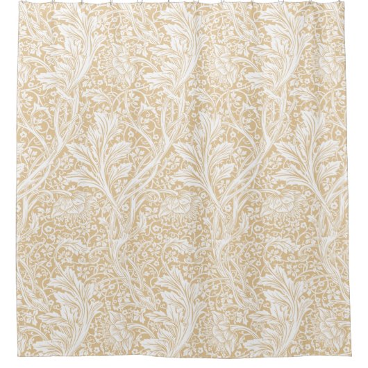 Arcadia William Morris Hawthorn Verlasse Muster Duschvorhang (Vorderseite)