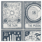 Arcana-Tarot-Indigostoff Stoff (Nahaufnahme)