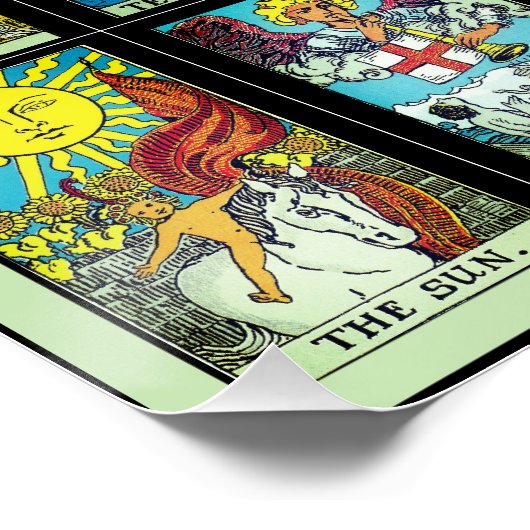 Arcana-Tarot-Karten-Poster Poster (Ecke)