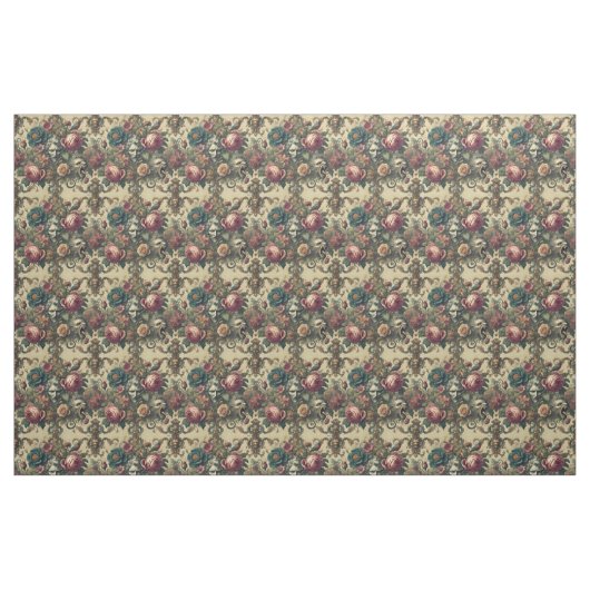 Arcane Atelier - Gothic Viktorianisch Classic Tile Stoff (Fat Quarter (45,7 x 55,9 cm))