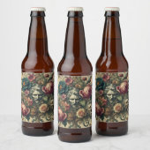 Arcane Atelier - Gotisches Barockkopfkissen Bierflaschenetikett (Flaschen)