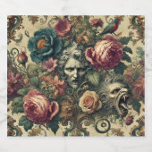 Arcane Atelier - Gotisches Barockkopfkissen Bierflaschenetikett (Einzelnes Label)