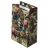 Arcane Atelier Signature - Gothic Floral Kleine Geschenktüte (Rückseite Schrägansicht)