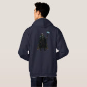 Arcane Elder Wizard Dark Academia Back Hoodie (Schwarz voll)
