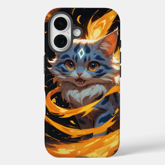 Arcane Ember: Das Flamebound Kitten Case-Mate iPhone Hülle (Rückseite)