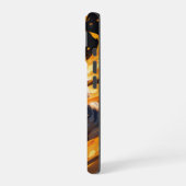 Arcane Ember: Das Flamebound Kitten iPhone 16 Hülle (Linke Seite)