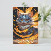 Arcane Ember: Der Flamebound Kitten Familiar Karte (Stehend Vorderseite)