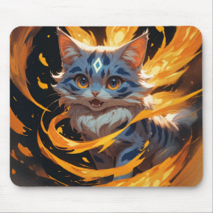 Arcane Ember: Der Flamebound Kitten Familiar Mousepad