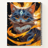 Arcane Ember: Der Flamebound Kitten Familiar Notizblock (Rückseite)