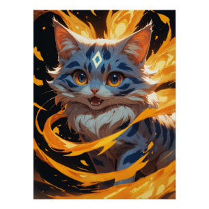 Arcane Ember: Der Flamebound Kitten Familiar Poster