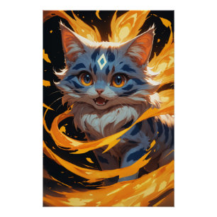 Arcane Ember: Der Flamebound Kitten Familiar Poster