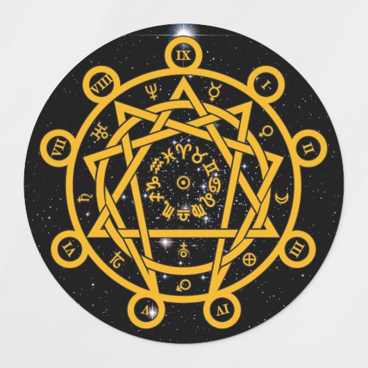 Arcane Enneagram Etiketten (Design 2)