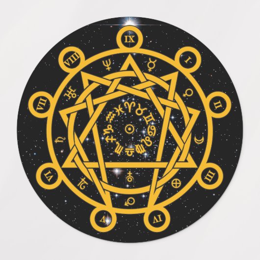 Arcane Enneagram Etiketten (Design 1)