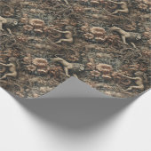 Arcane Majestät - Gotisches Barockdesign Geschenkpapier (Ecke)