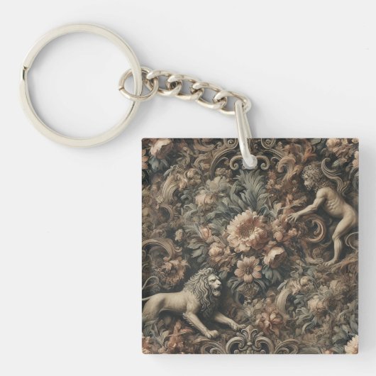 Arcane Majestät - Gotisches Barockdesign Schlüsselanhänger (Vorderseite)