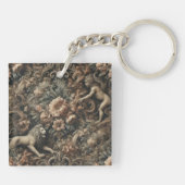 Arcane Majestät - Gotisches Barockdesign Schlüsselanhänger (Rückseite)