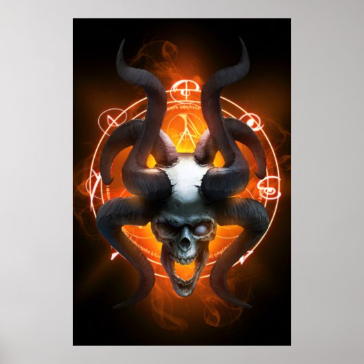 Arcane Skull Semi-Gloss Poster (Vorne)