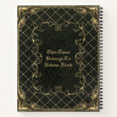 Arcane Tome Inspired Image PRINTED Laminated Notizblock (Rückseite)