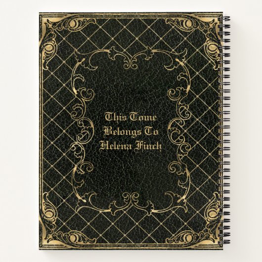 Arcane Tome Inspired Image PRINTED Laminated Notizblock (Rückseite)