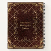 Arcane Tome Inspired Image PRINTED Laminated Notizblock (Rückseite)