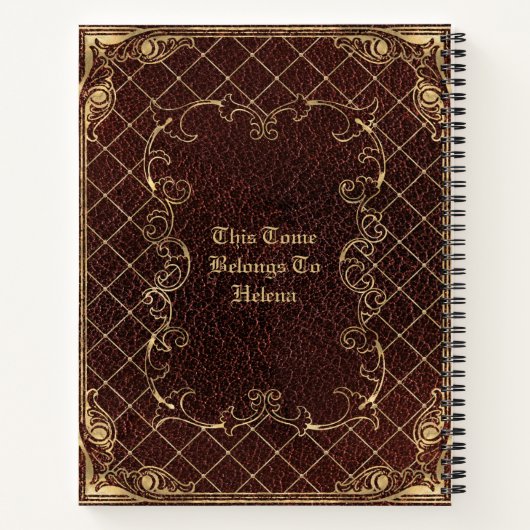 Arcane Tome Inspired Image PRINTED Laminated Notizblock (Rückseite)