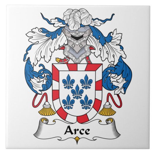 Arce-Familienwappen Fliese (Vorderseite)