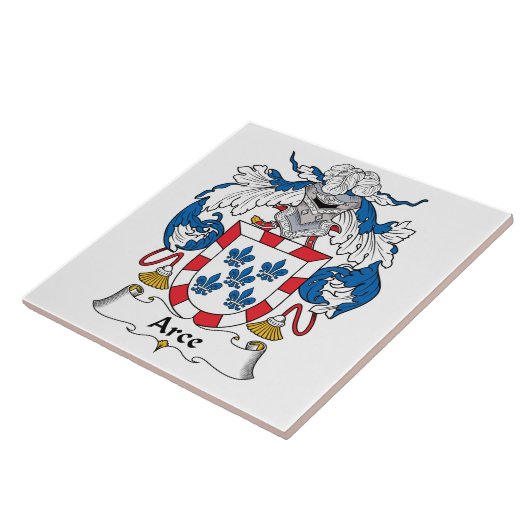 Arce-Familienwappen Fliese (Seite)