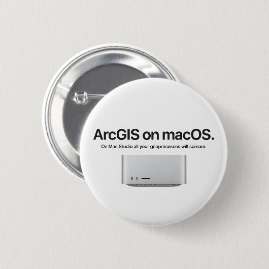 ArcGIS auf MacOS Button (Vorne & Hinten)