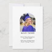 Arch 2-Foto Ombre Abschluss Ankündigung (Rückseite)