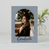 Arch Abschluss Ankündigung Silv Foil Einladung (Stehend vorne)