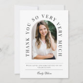 Arch-Abschluss Danke, dass Sie die Karte schwarz u (Vorderseite)